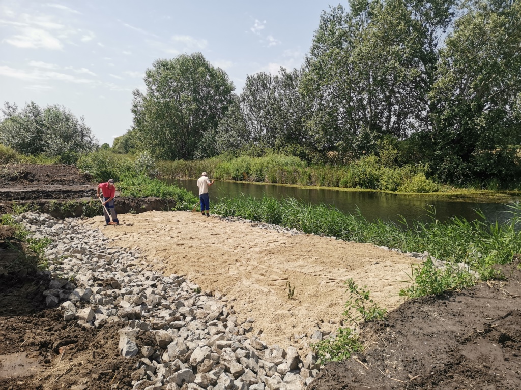 Kép az új uszadékszedő munkálatairól