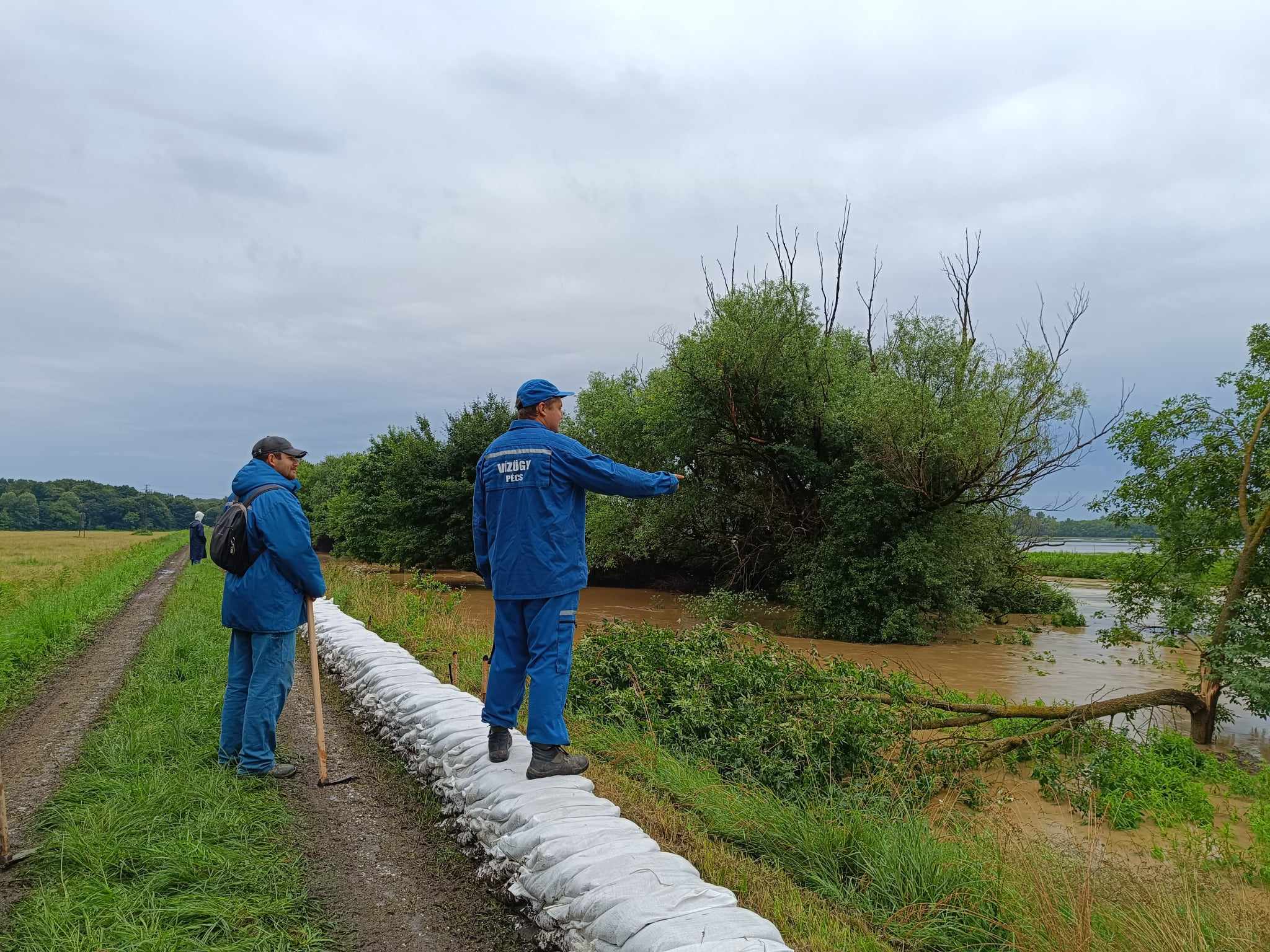 A kép tartalma: védekezés a Rábán